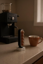 PodArc coffee pod organiser showing separated pod slots