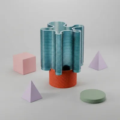 RippleWave E27 table lamp with decorative props shown nearby; props are not included
