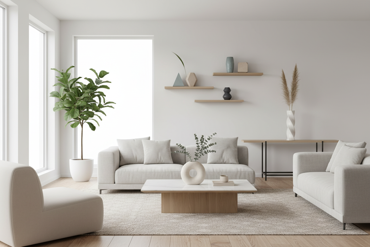 vases in modern house