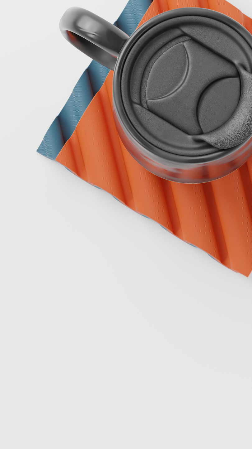 Satisfying Drinks Coaster. Stackable Design