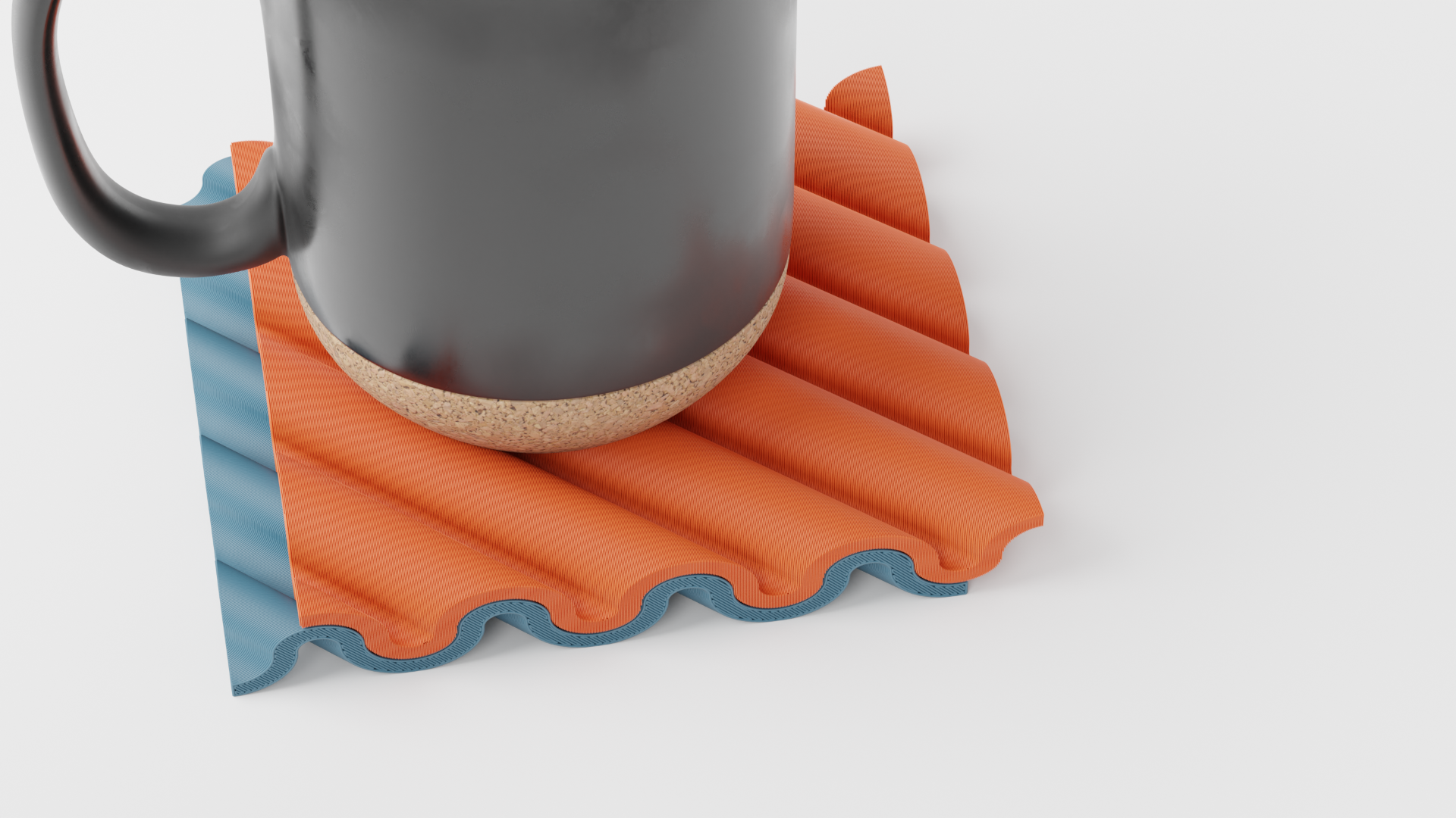 Satisfying Drinks Coaster. Stackable Design